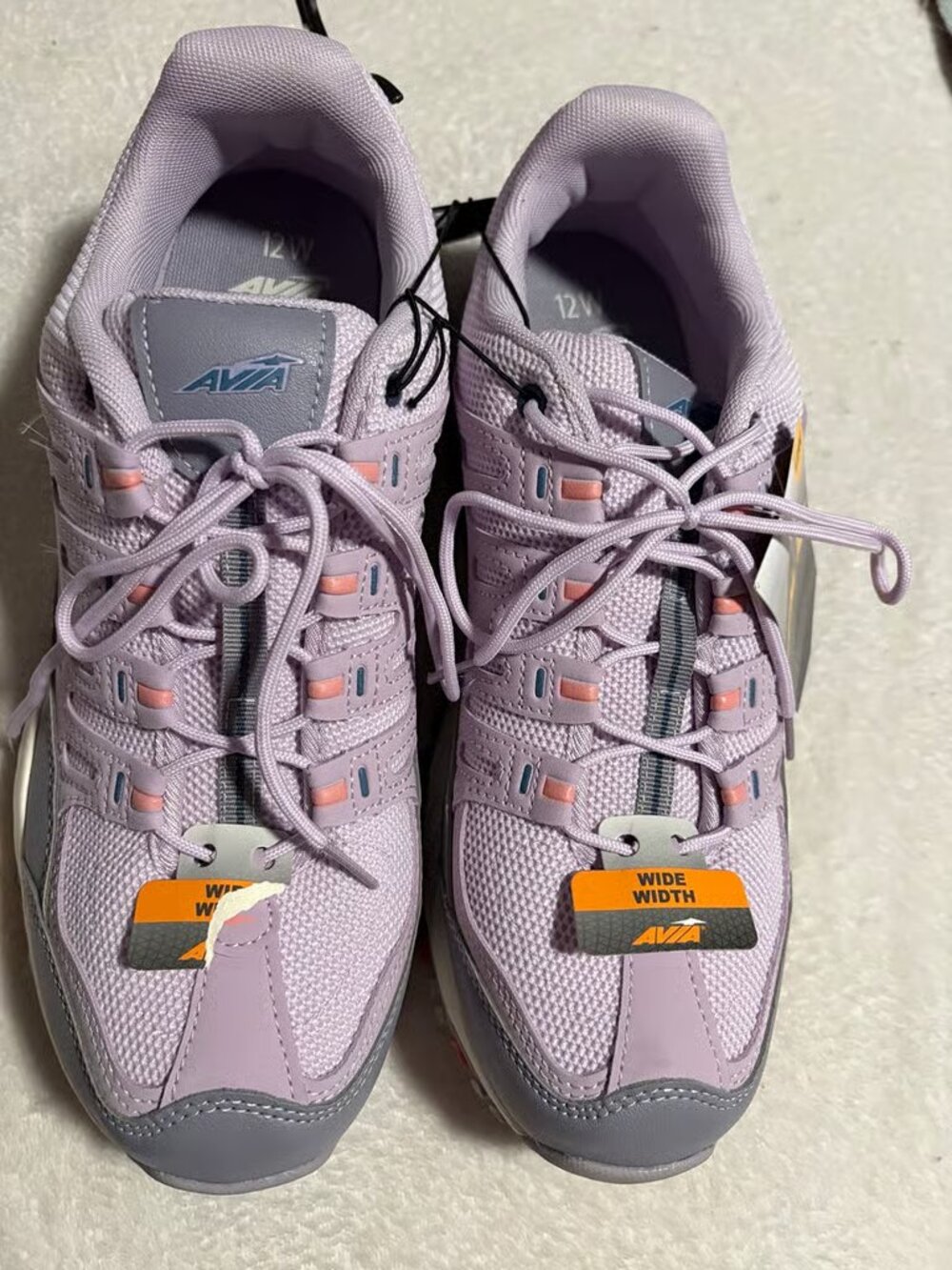 Lilac Mesh Breathable Athletic Sneakers
